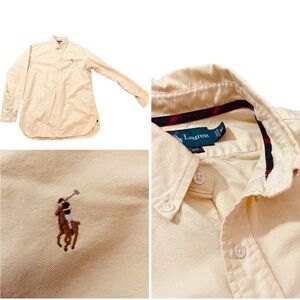 Ralph Lauren Beige Button-Up Shirt